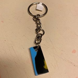 Reversible fordite keychain